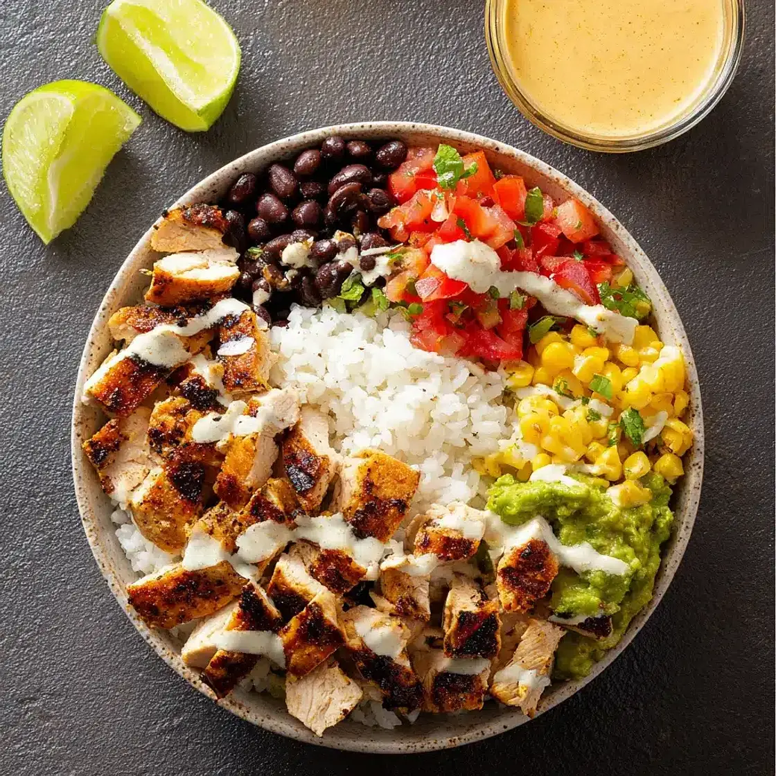 Copycat Chipotle Chicken Burrito Bowl Meal Prep Satisfying Fresh