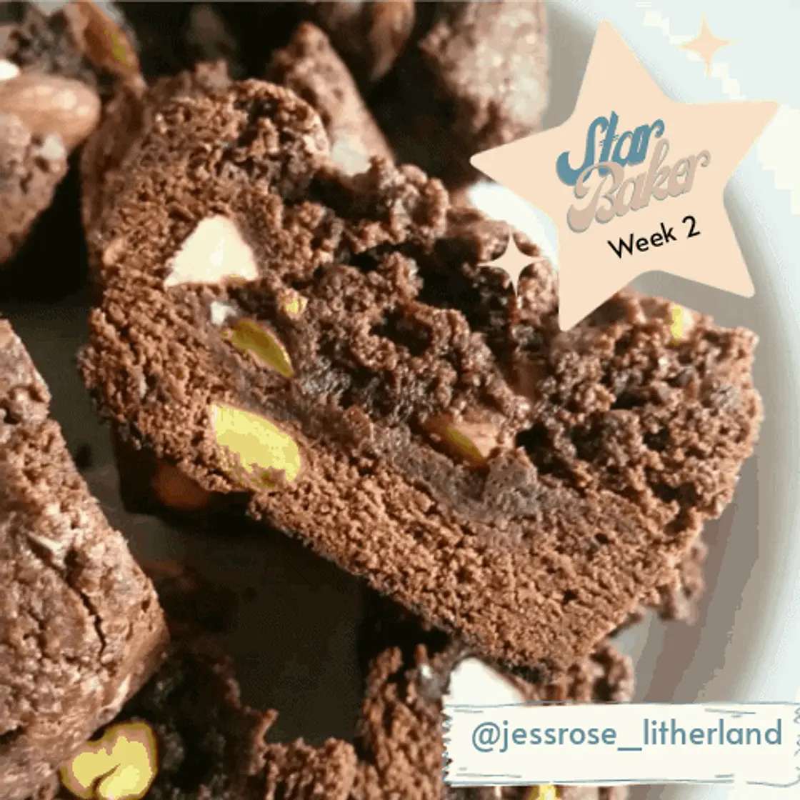 Van bake off Chocolate, almond & pistachio biscotti