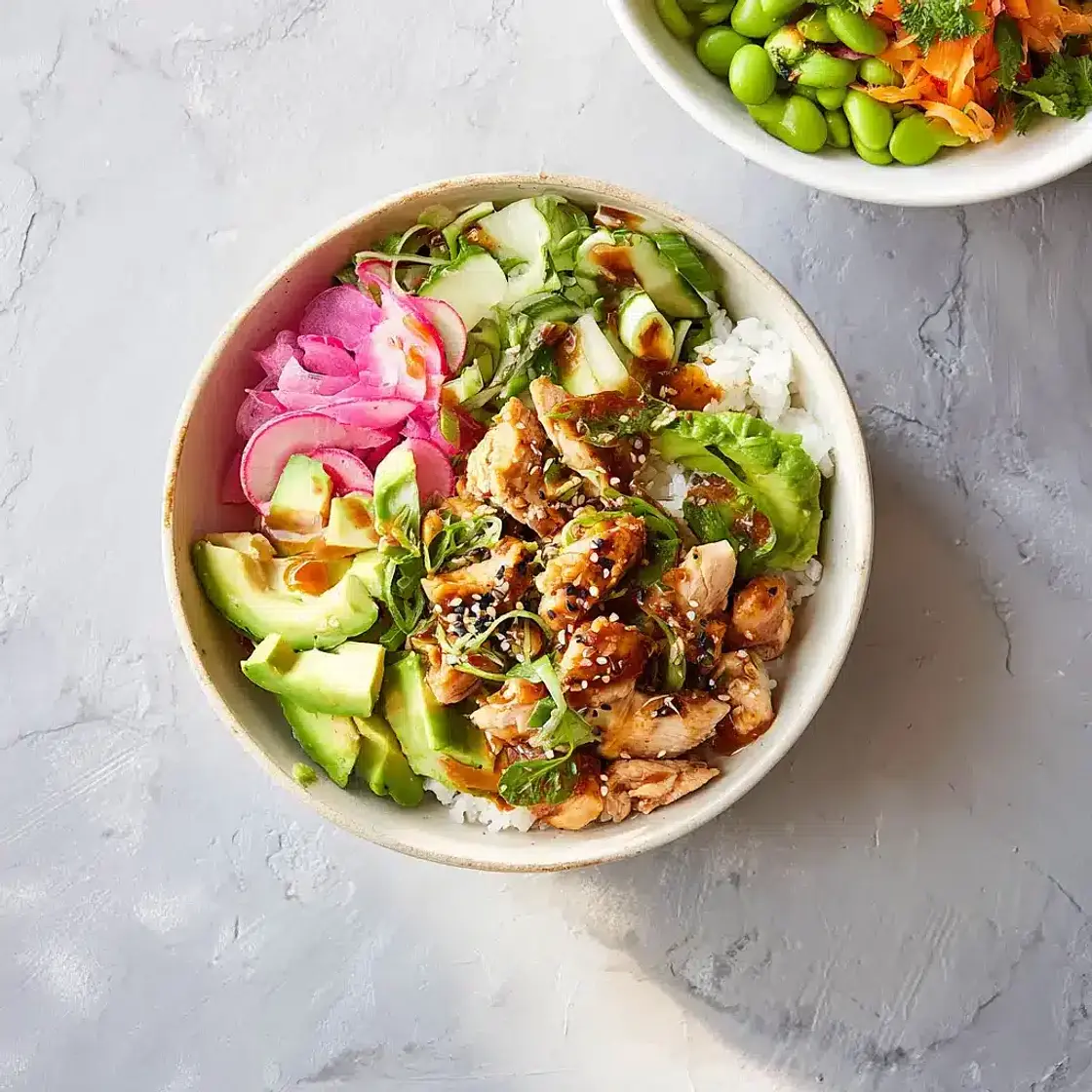 High Protein Chicken Poke Bowl Meal Prep That Makes Your Week Better
