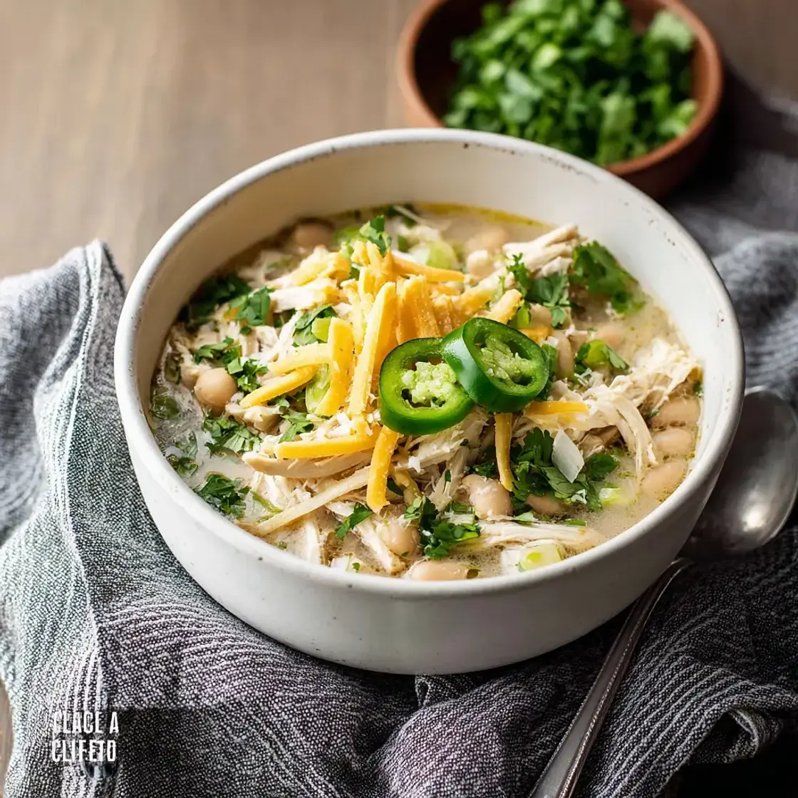 Crockpot White Chicken Chili High Protein Cozy Satisfying Real Comfort Bowl