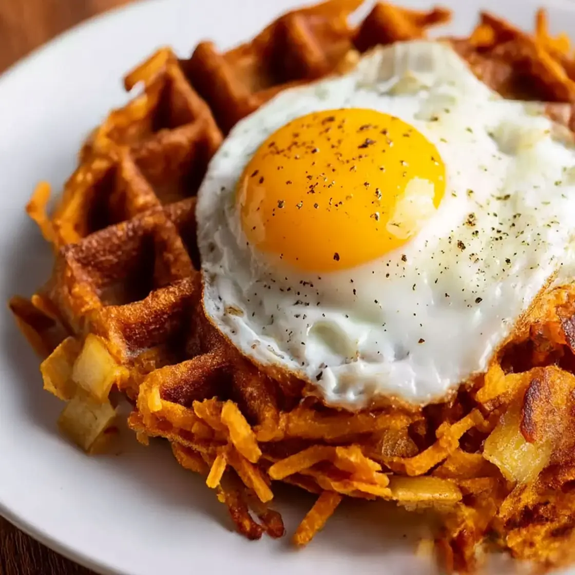 Cinnamon Apple Sweet Potato Waffles Easy Breakfast