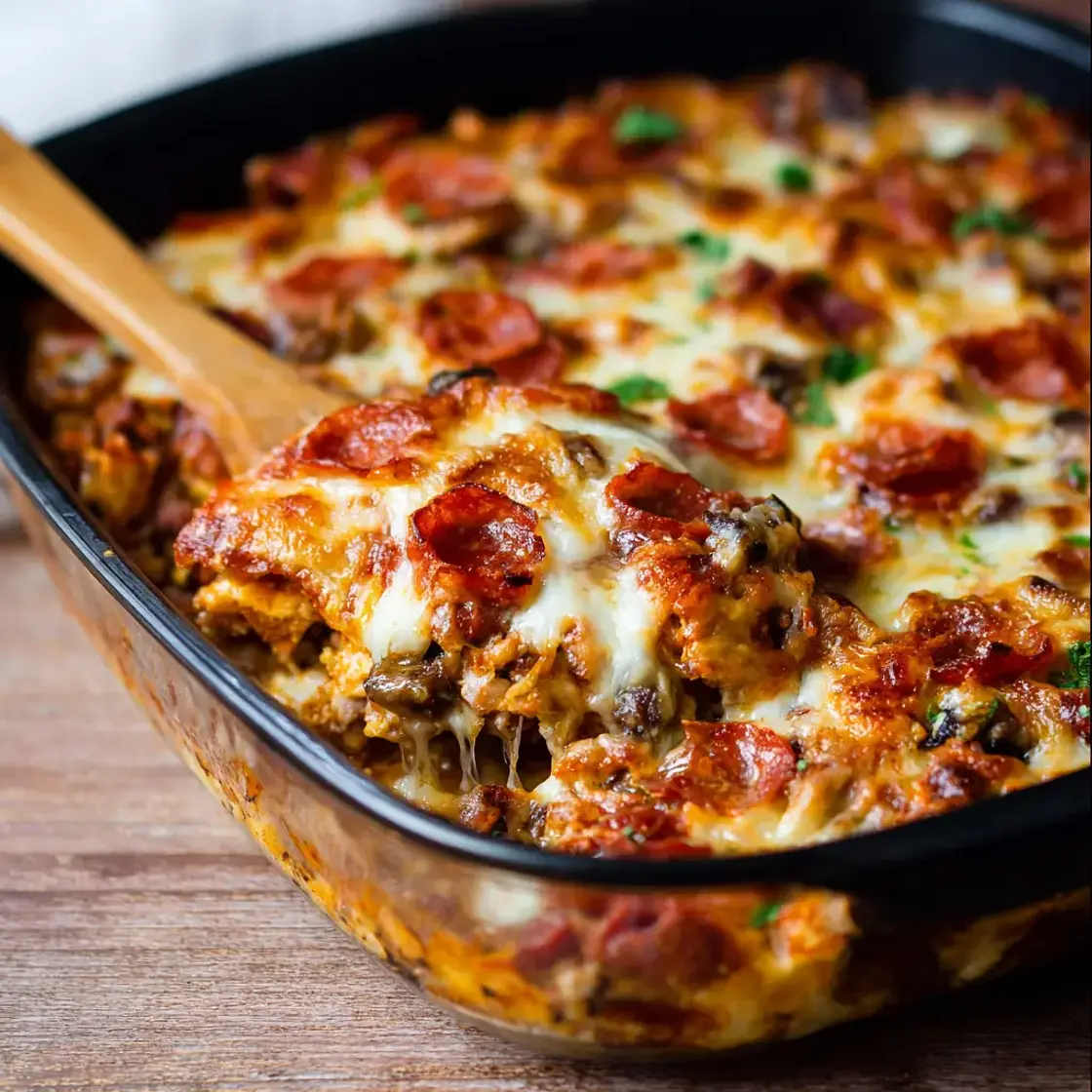 Pizza Casserole Low Carb Easy Weeknight Dinner Your Family Will Love Now