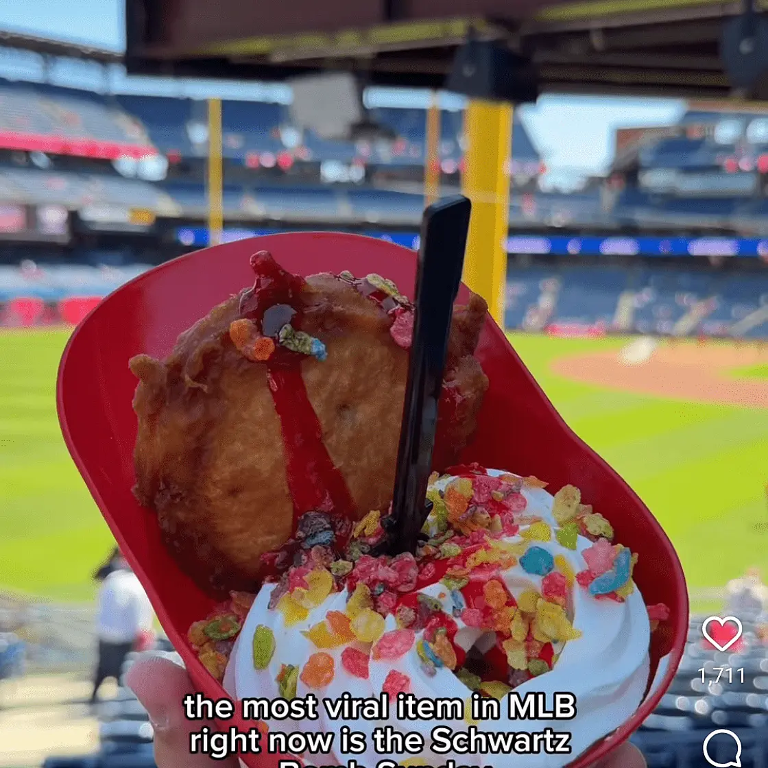 SCHWARBOMB SUNDAE - PHILADELPHIA PHILLIES DESSERT -