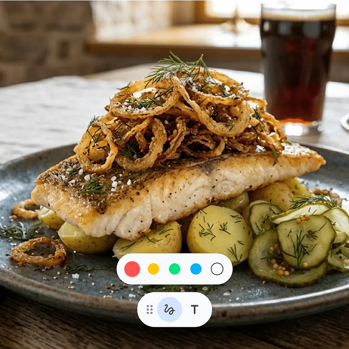 🧅 Filetto di Pesce con "Sibulakrõps" (Cipolle Croccanti)