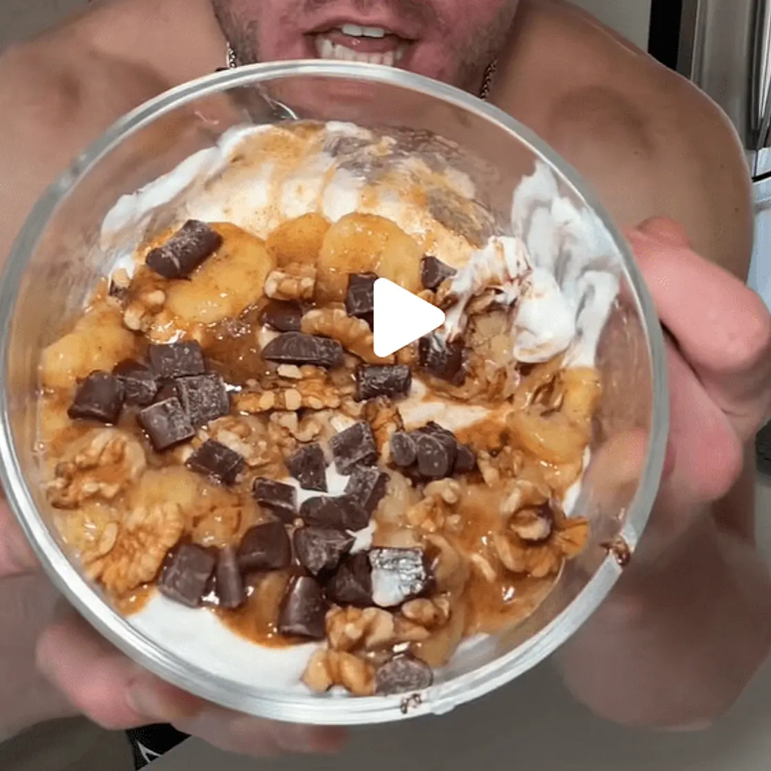 Caramelized Banana Protein Bowl