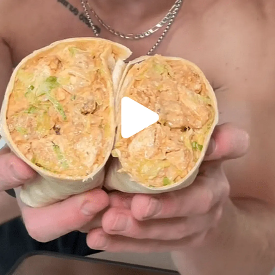 Buttery Buffalo Ranch Chicken Wrap