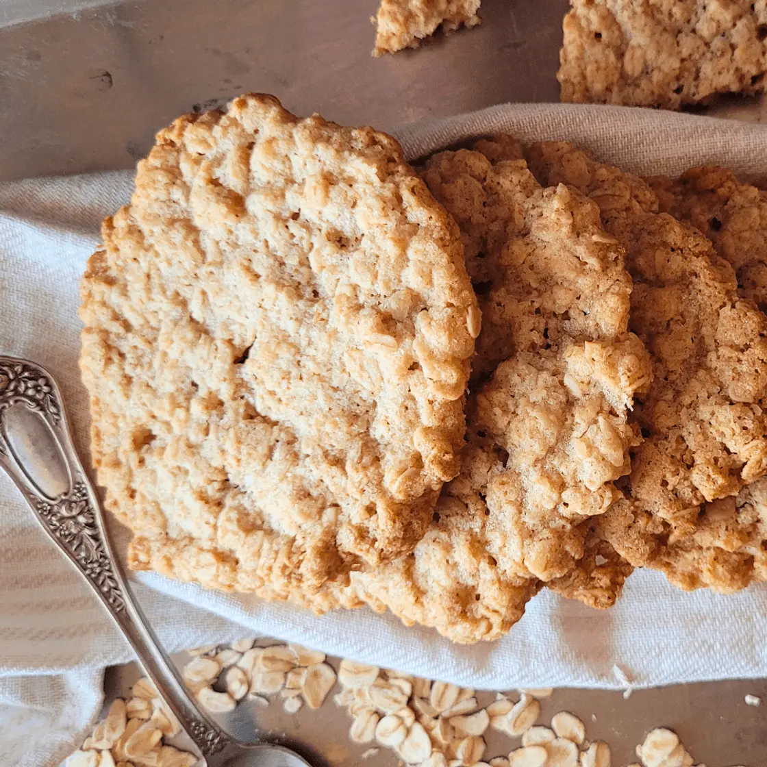 Schwedische Haferkekse mit Sauerteig