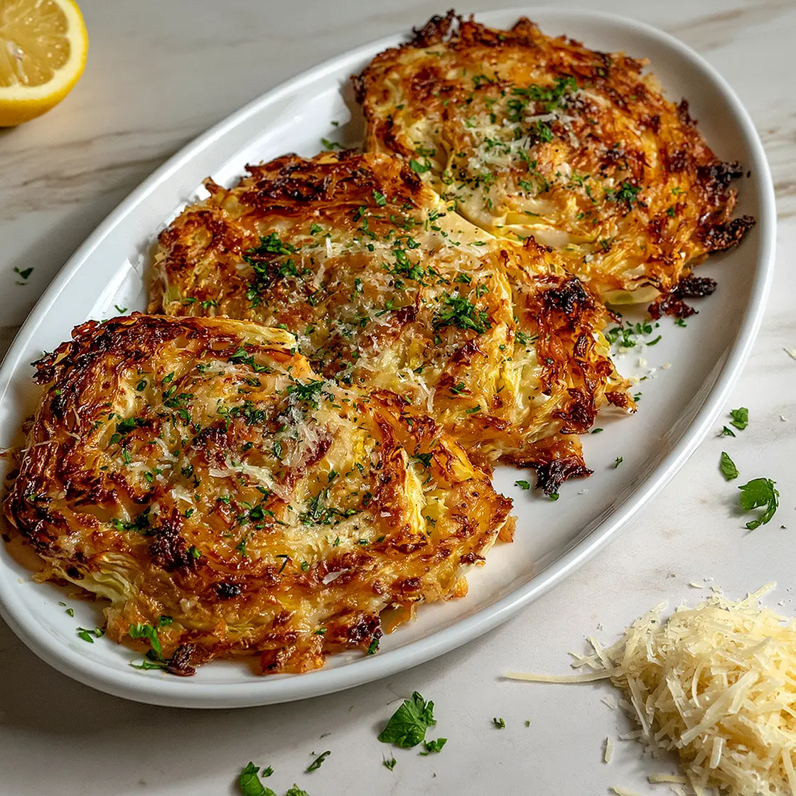 Parmesan Roasted Cabbage Steak