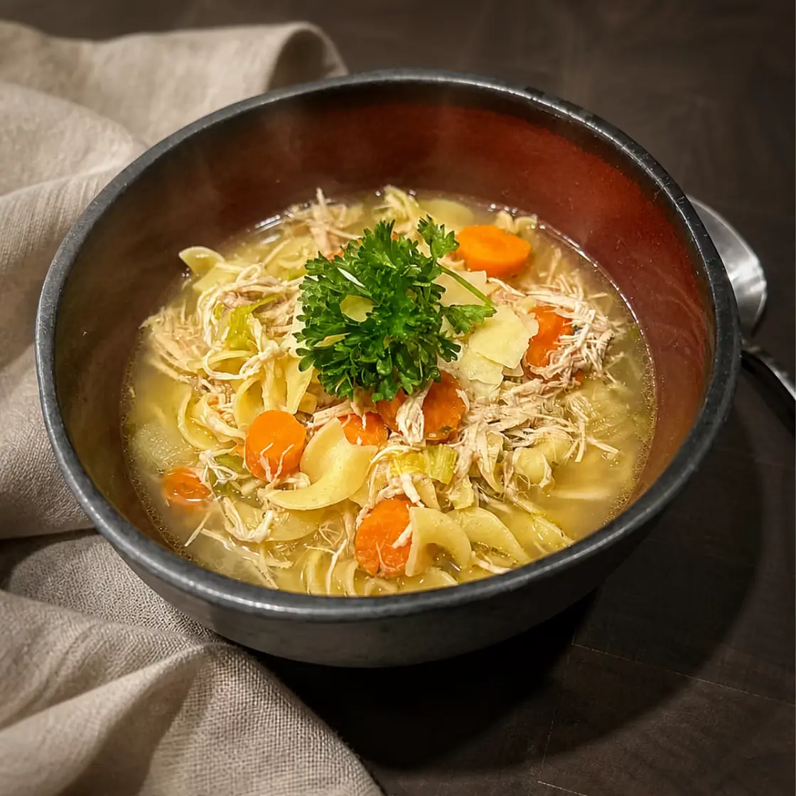Chicken Noodle Soup with Sherry