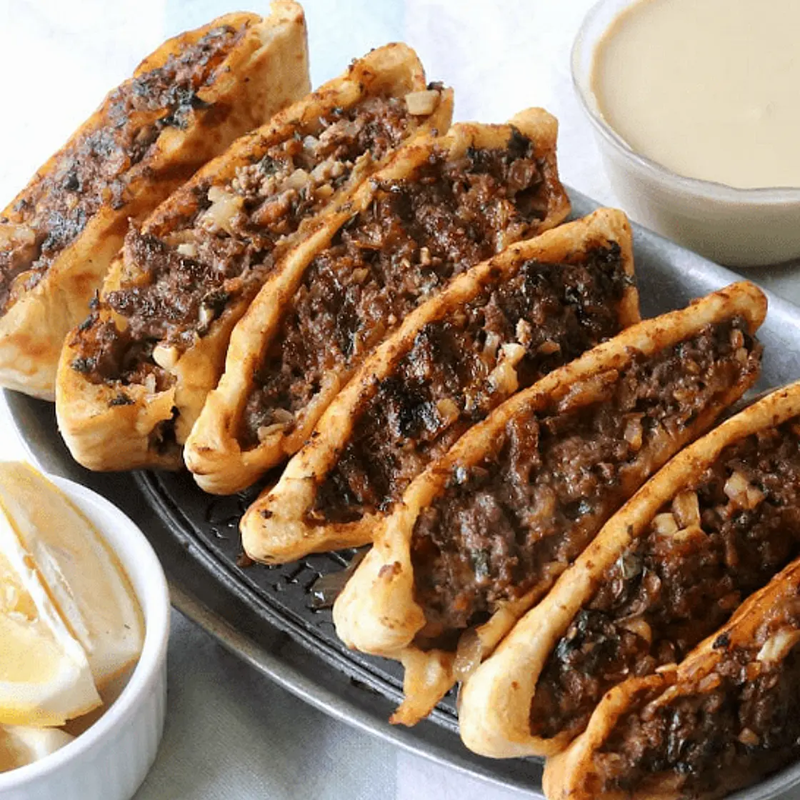 Arayes (Lebanes Meat Stuffed Pita's)