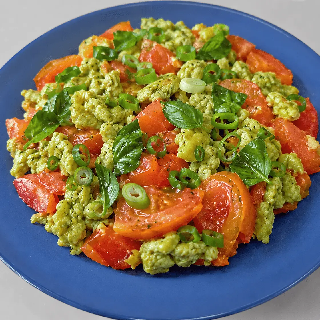 Summer Stir Fried Tomatoes and Eggs
