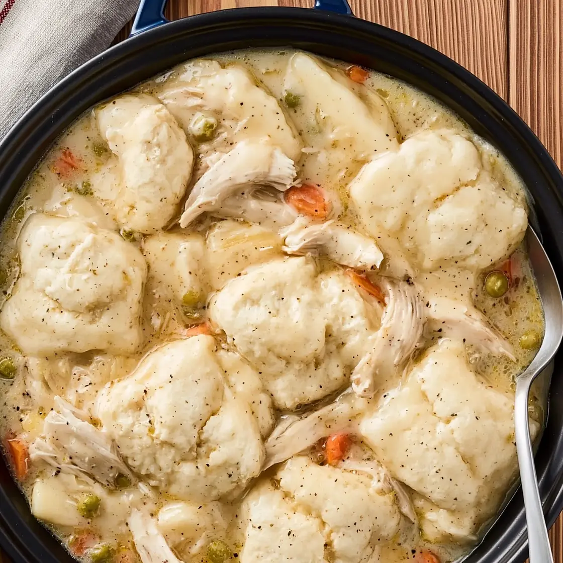Chicken and Dumplings with Biscuits