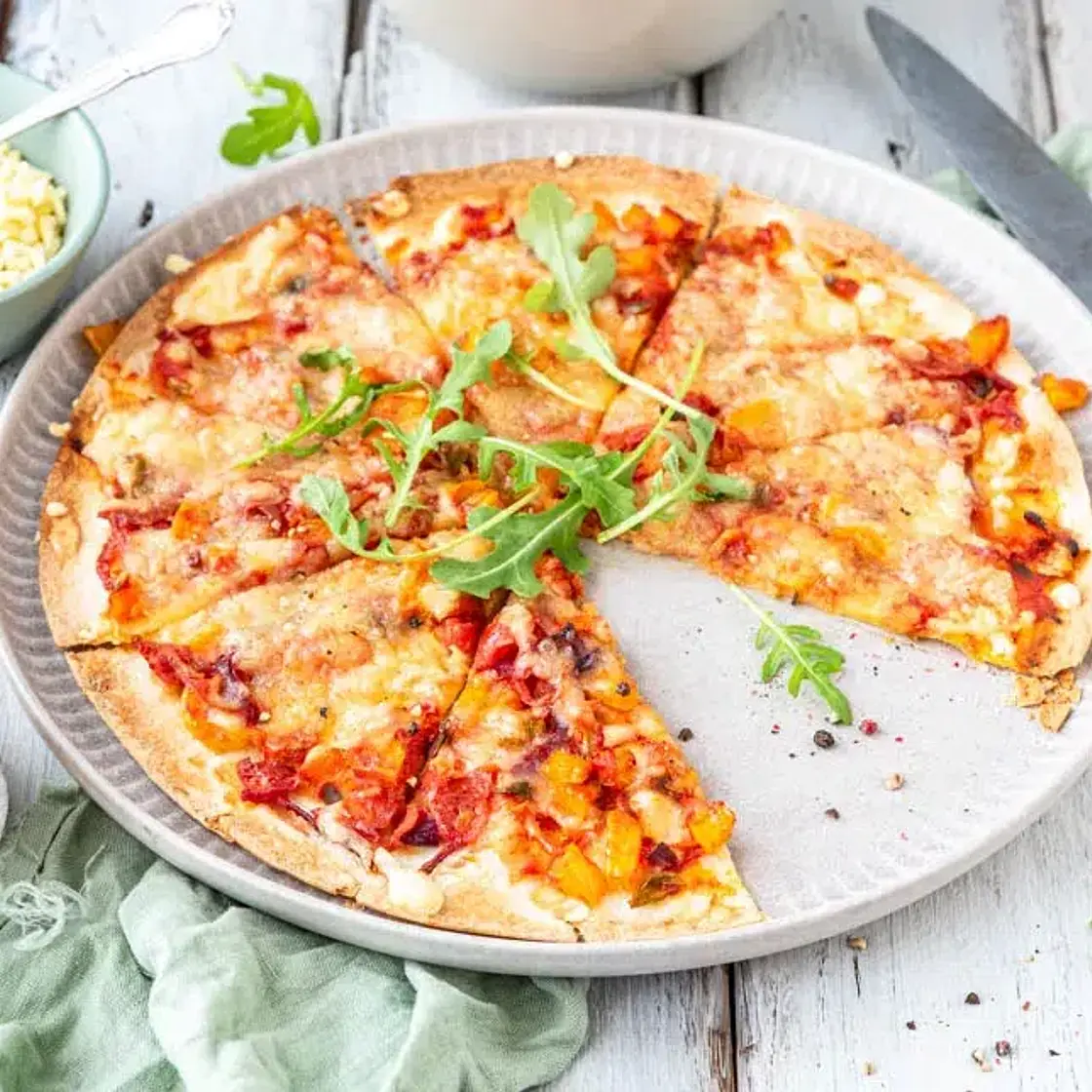 Blitzschnelle Wrap-Pizza