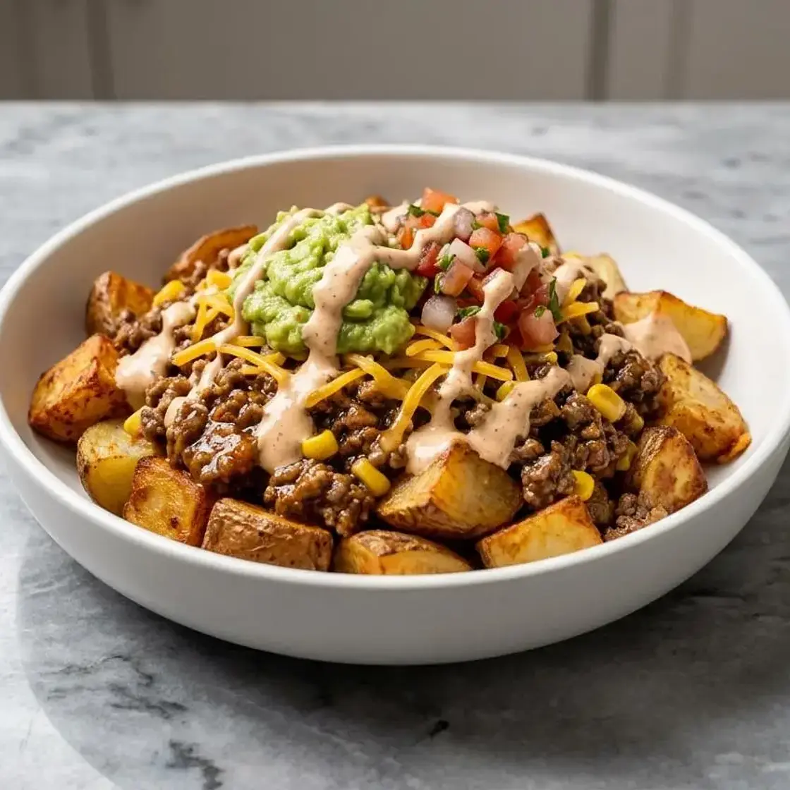 Loaded Potato Taco Bowl