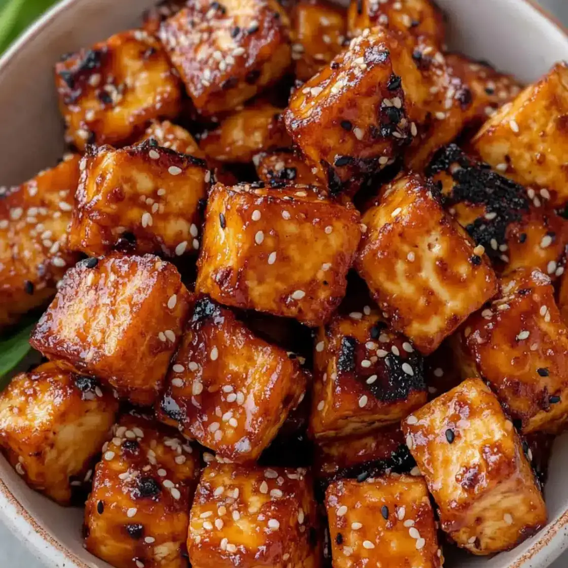 Air Fried Miso Sesame Tofu: Crispy, Flavor-Packed Delight