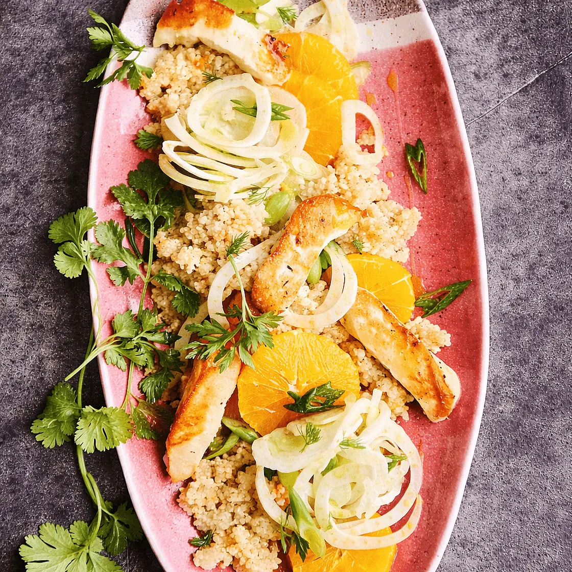 Fruchtiger Gerstensalat mit Fenchel