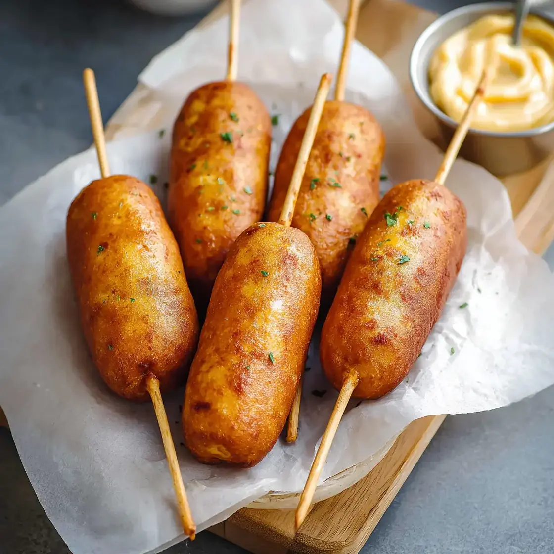 Air Fryer Chicken Corn Dogs Homemade Your Family Will Love This Satisfying Real Recipe