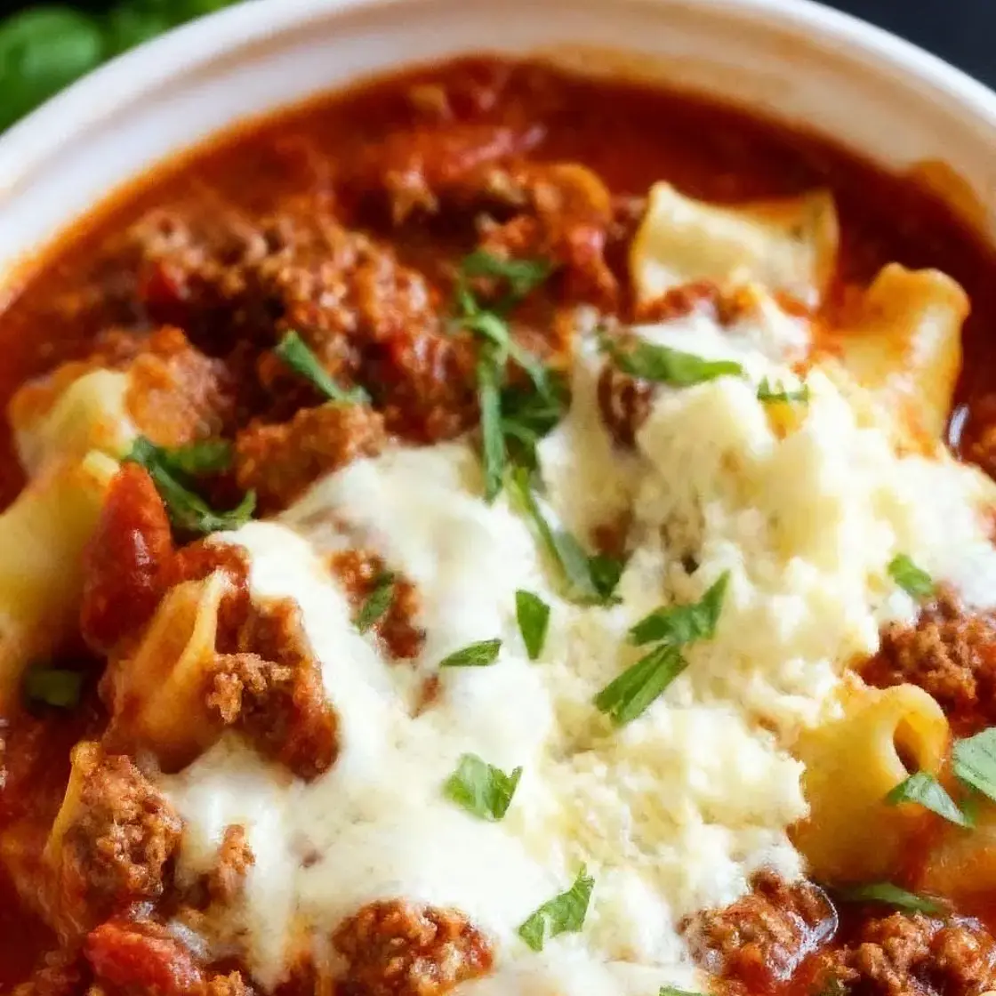 Crockpot Lasagna Soup Recipe