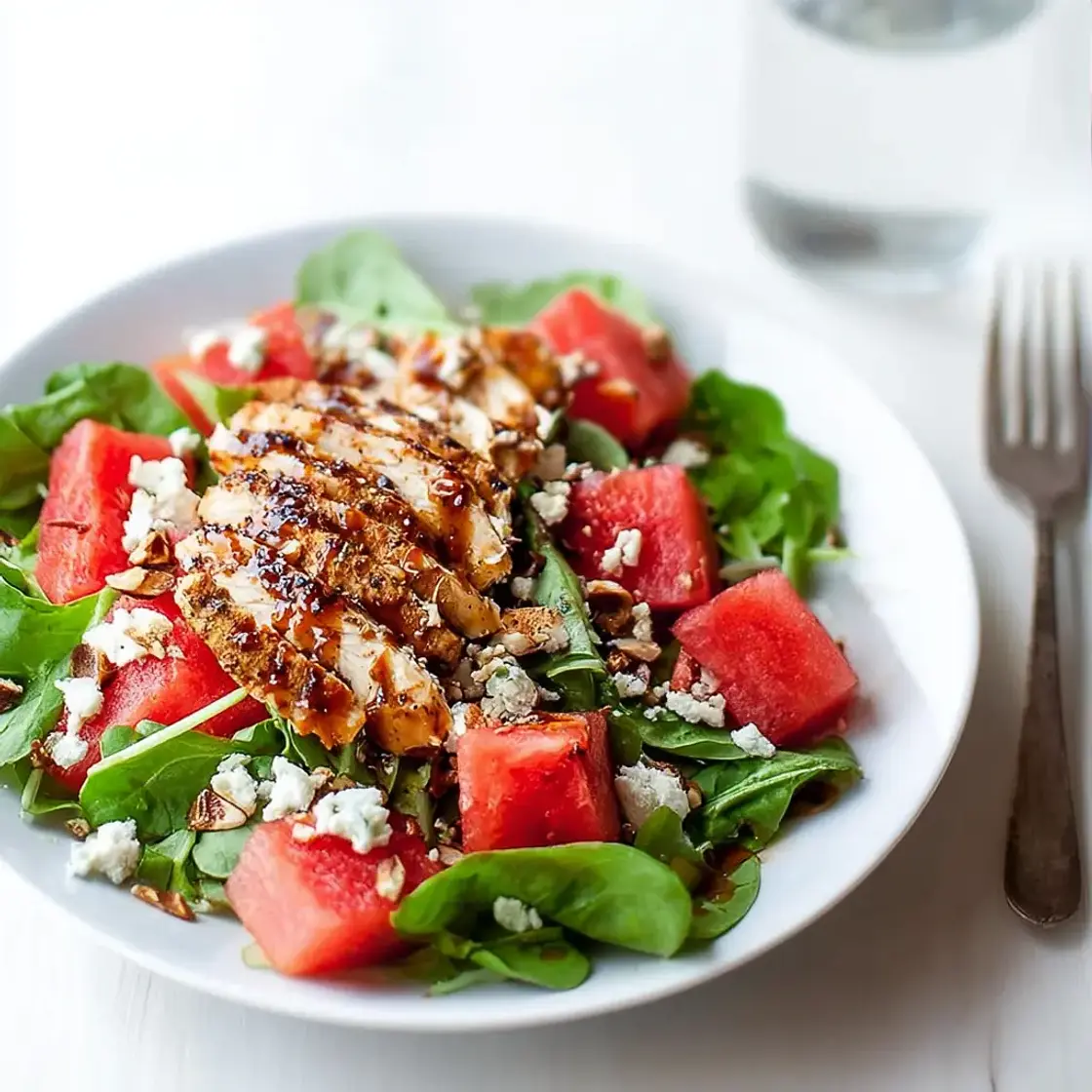Watermelon Chicken Salad Summer Vibrant Fresh Way to Love Real Meals