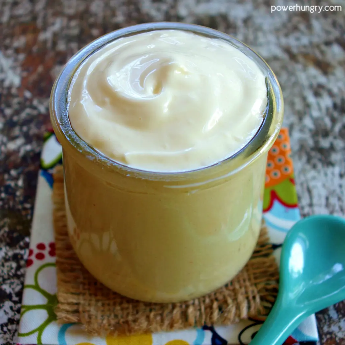 4-Ingredient Chickpea Flour Mayonnaise (vegan, soy-free)