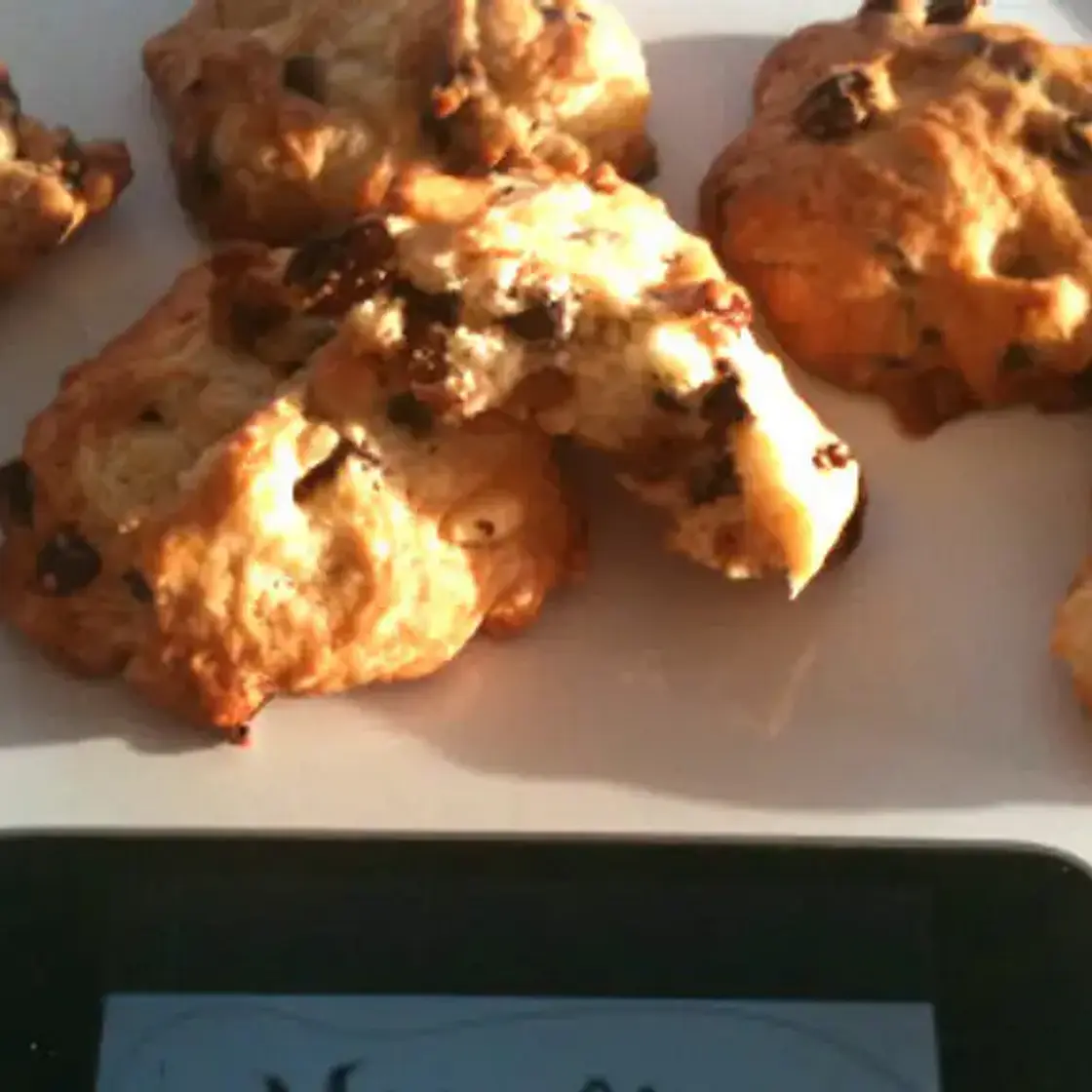 Cookies chocolat, raisins et pignons