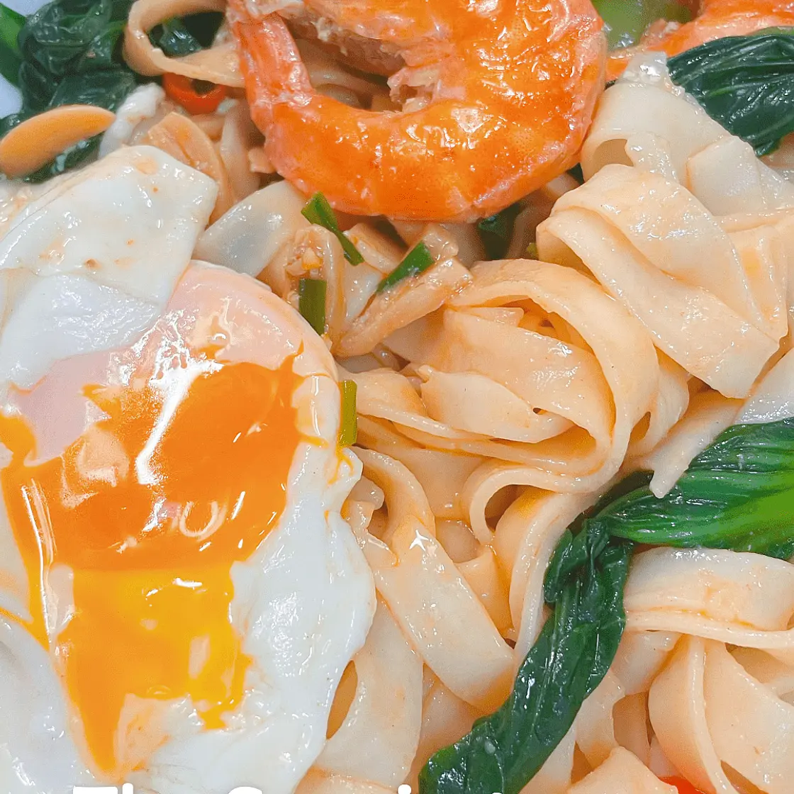 Easy Chinese Braised Shrimp Lo Mein with Soft-Boiled Egg