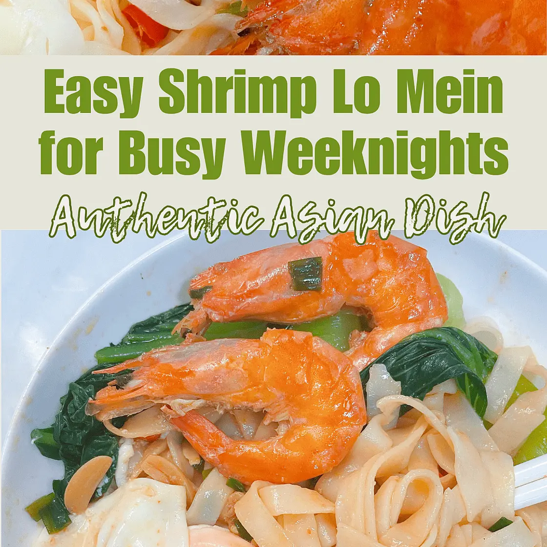 Easy Chinese Braised Shrimp Lo Mein with Soft-Boiled Egg