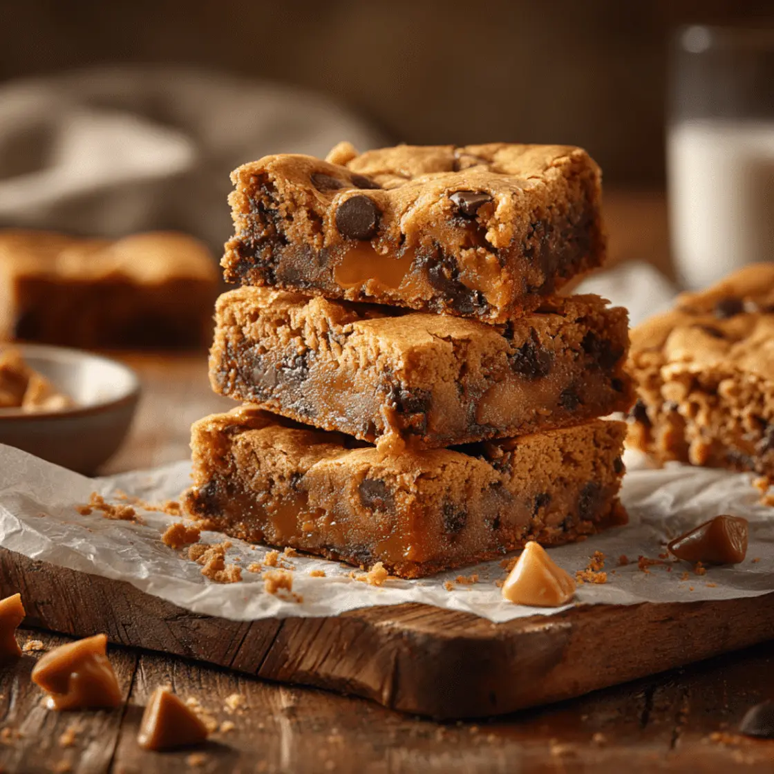 Butterscotch Chocolate Chip Blondies (Chewy & Easy)