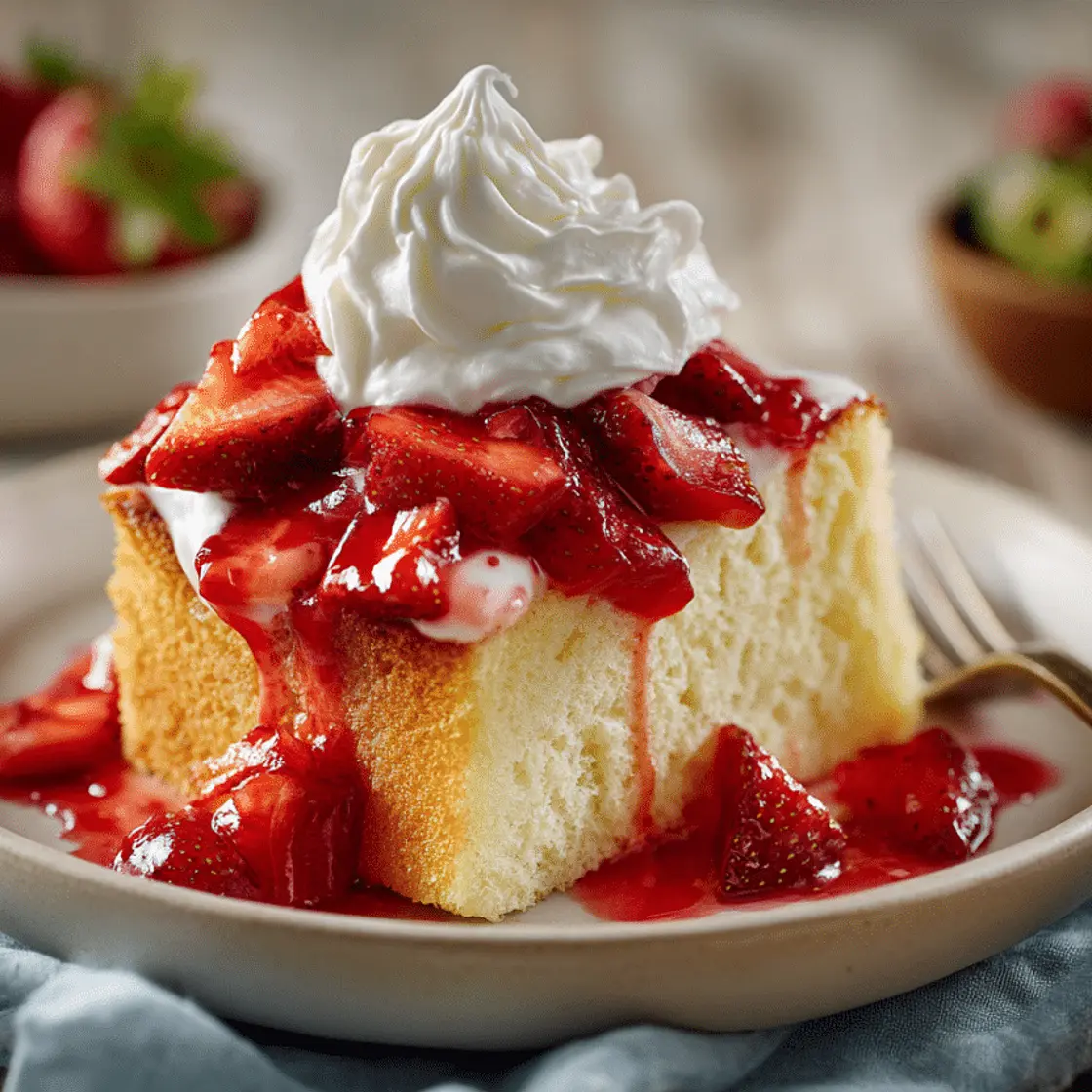 Strawberry Shortcake with Pound Cake (Easy Recipe)