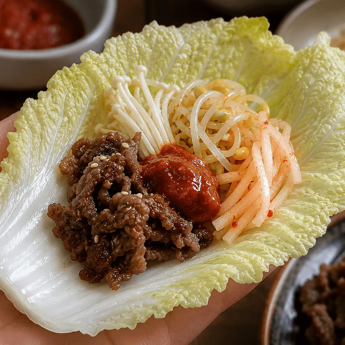 Easy Beef, napa ssam