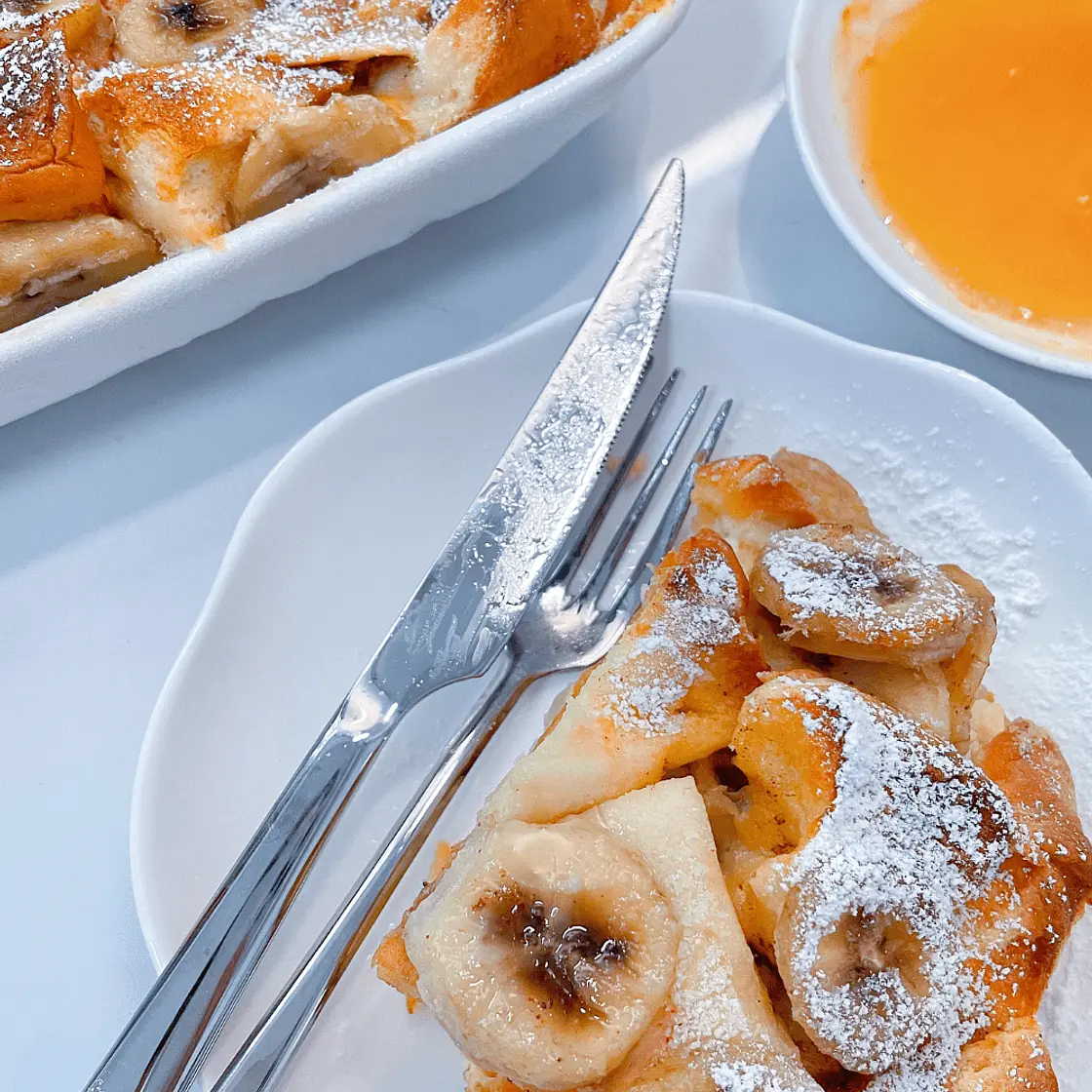 Baked Cinnamon Banana French Toast Casserole