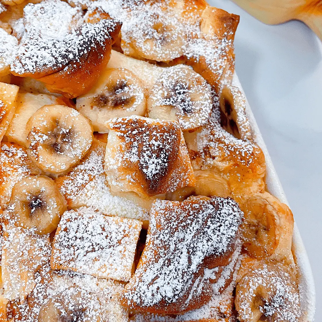 Baked Cinnamon Banana French Toast Casserole