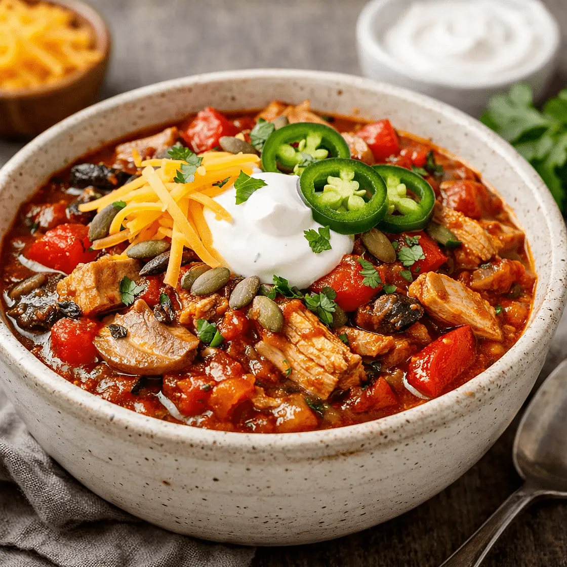 Keto Chicken Taco Chili
