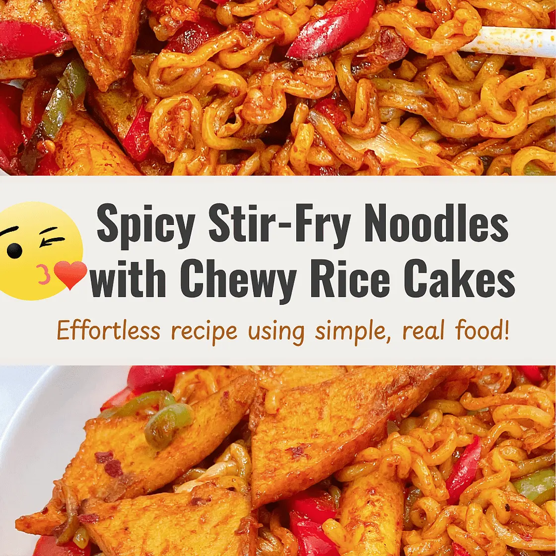 Spicy Stir-Fried Ramyeon and Rice Cakes with Double Peppers