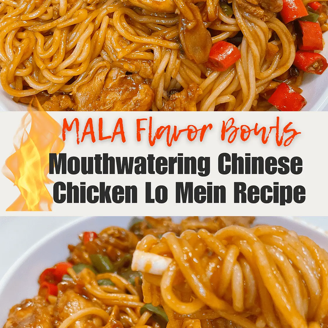 Spicy Double Pepper Chicken Lo Mein Recipe (Mala Flavor)