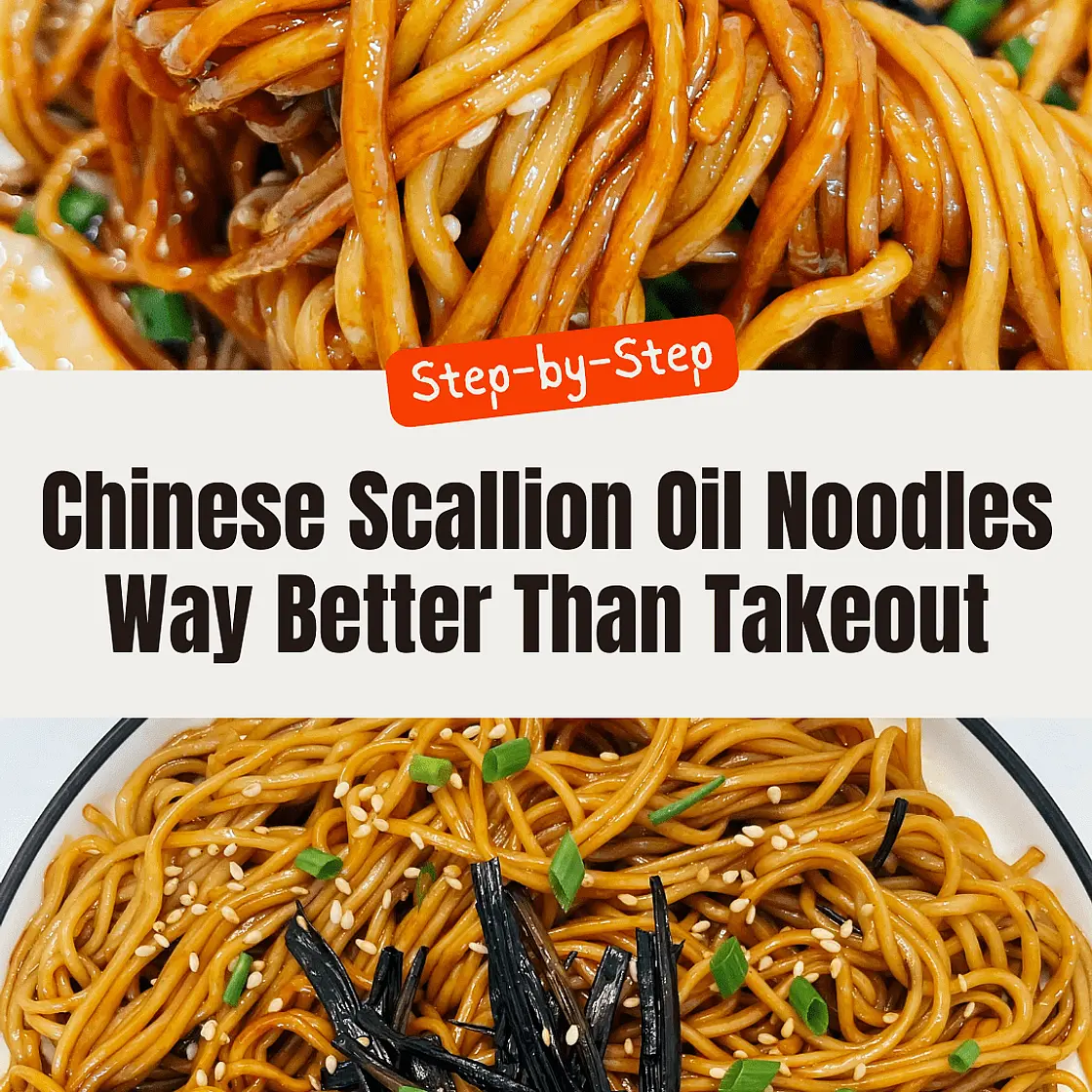 Easy Shanghai Scallion Oil Noodles Recipe - Better Than Takeout!