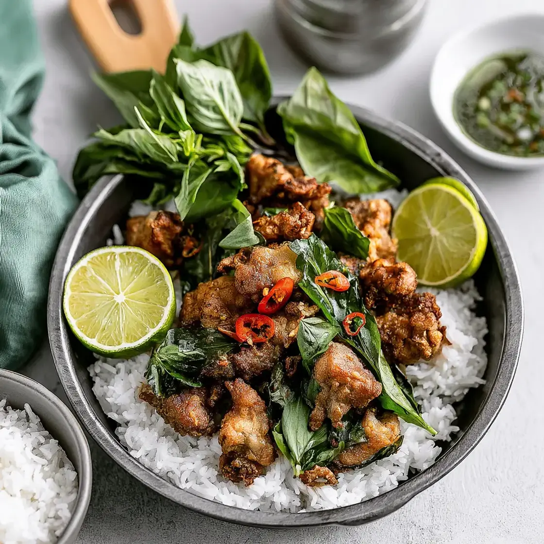 Air Fryer Thai Basil Chicken This Vibrant New Way to Make Dinner Better
