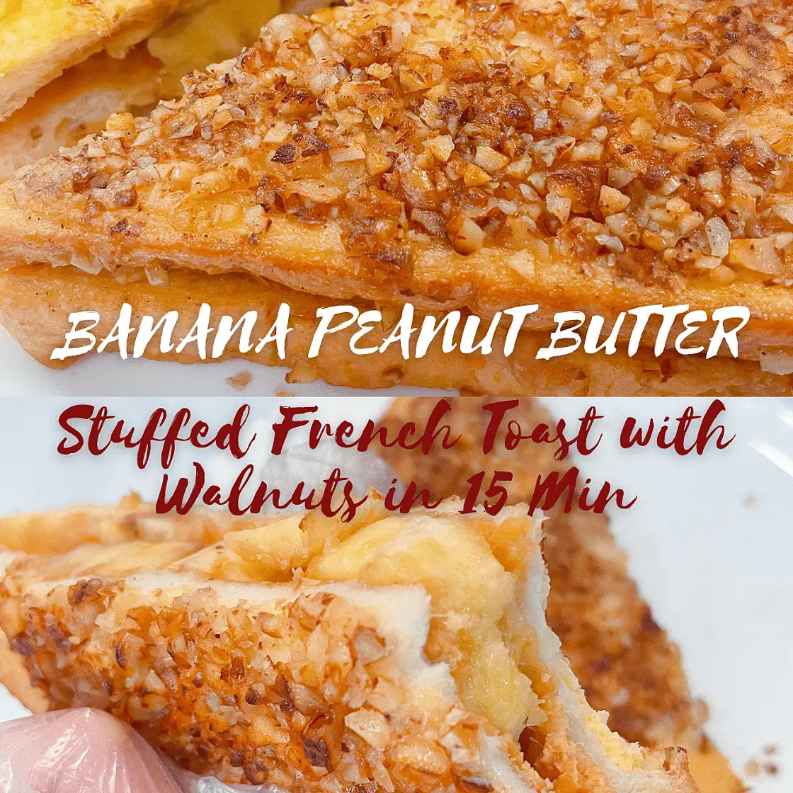 How to Make Banana Peanut Butter French Toast (Healthy Version)