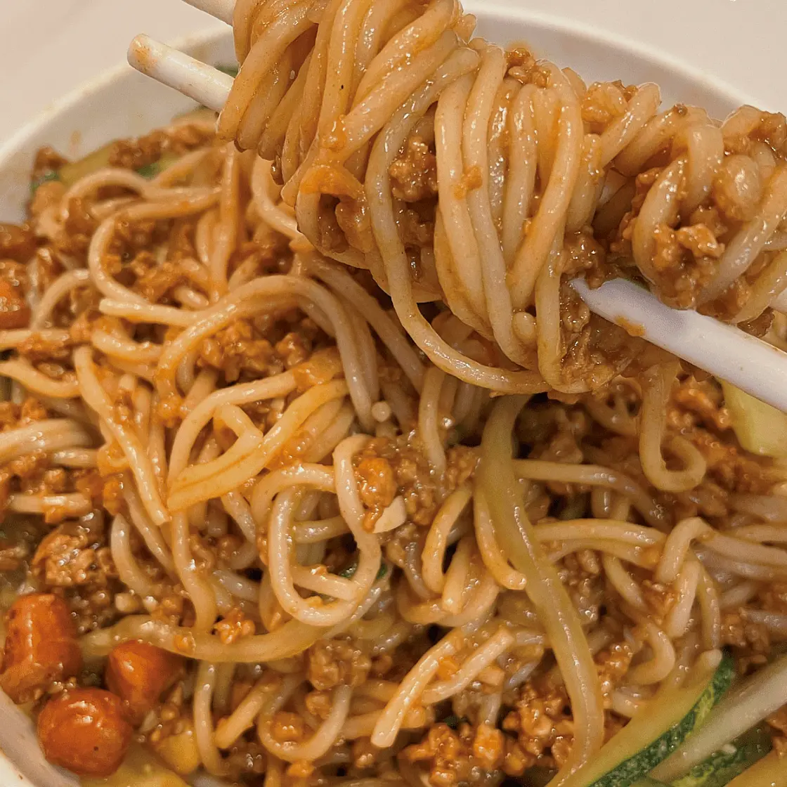 Chinese Minced Meat Sauce Noodles 肉酱拌面