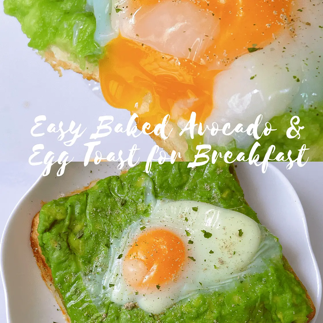 Baked Avocado Toast with Runny Egg Recipe