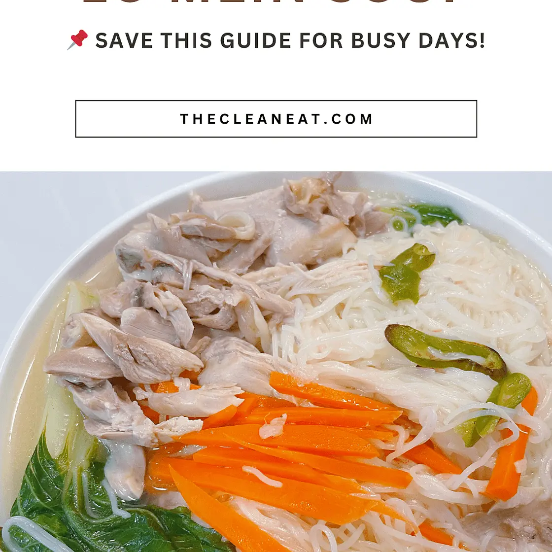 Chinese Chicken Noodle Soup with Baby Bok Choy – Instant Pot Recipe