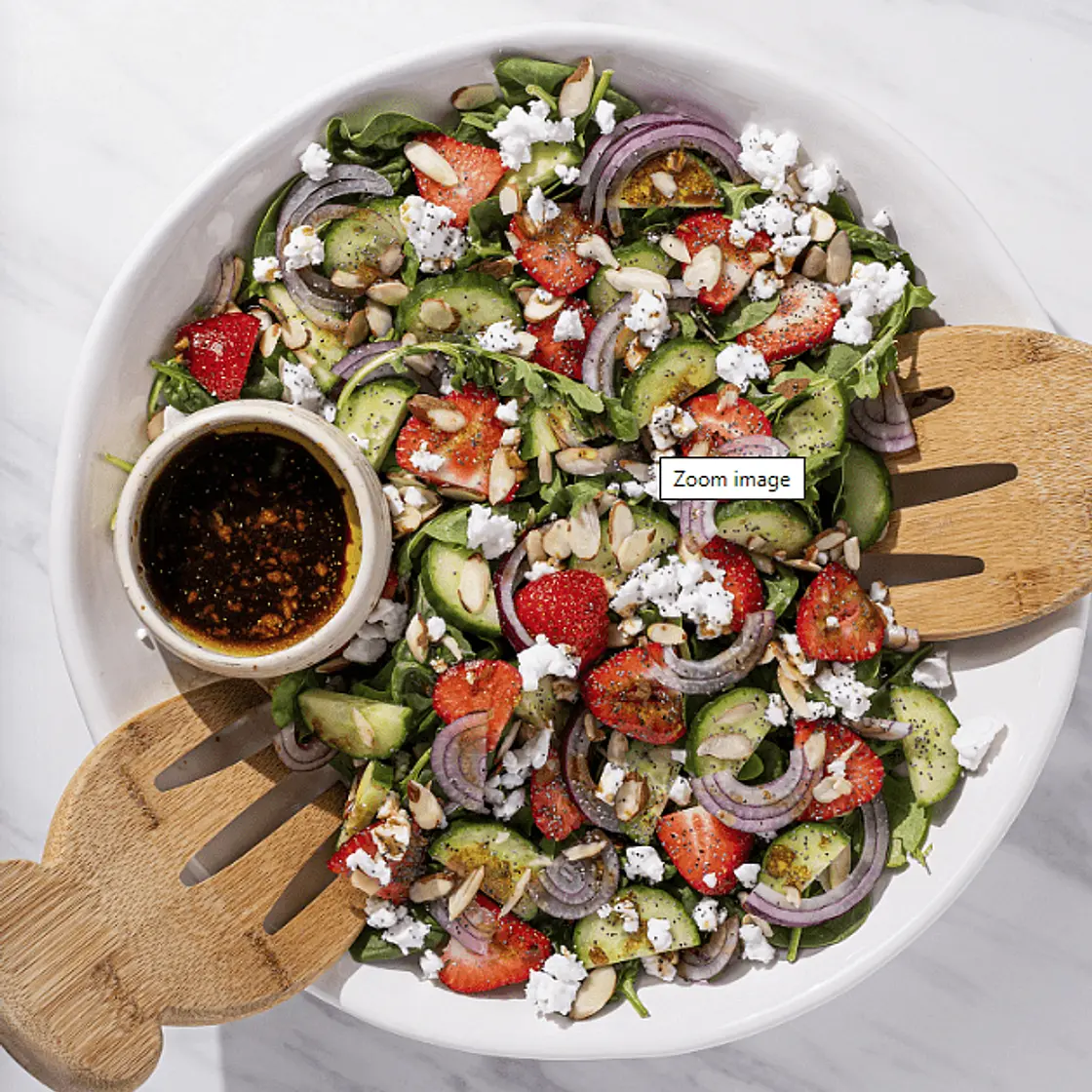 Quick Strawberry Arugula Side Salad
