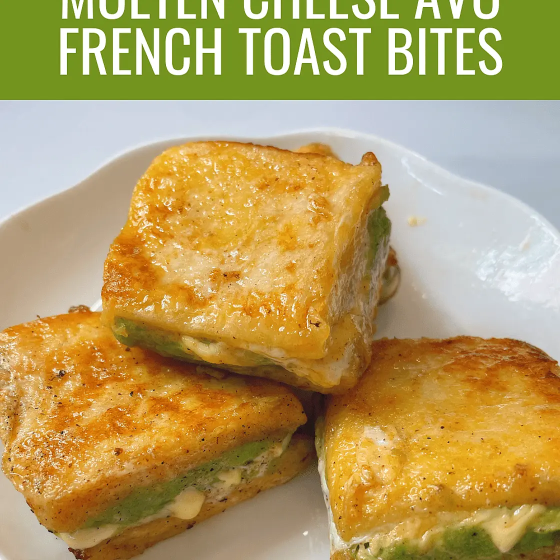 Molten Cheese Avocado French Toast Recipe