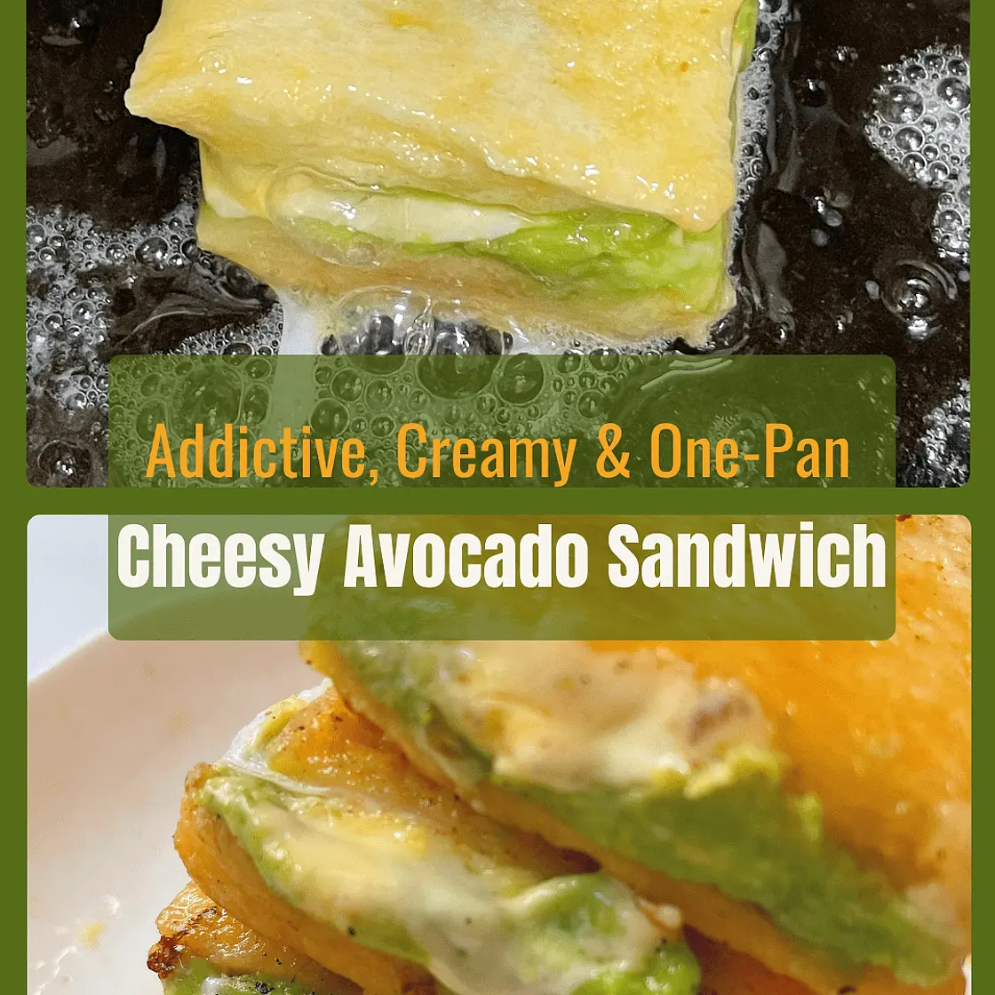 Molten Cheese Avocado French Toast Recipe