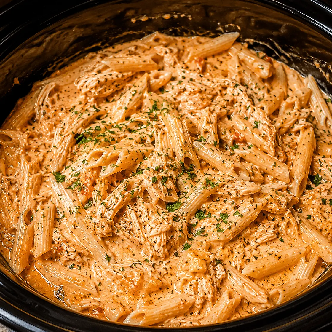 Low-FODMAP Crockpot Chicken Pasta