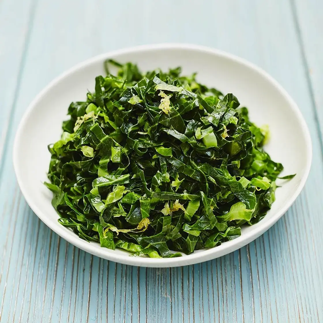 Simple lemony spring greens