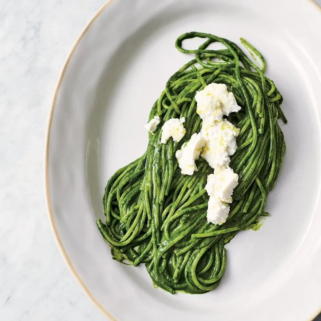 Super green spaghetti