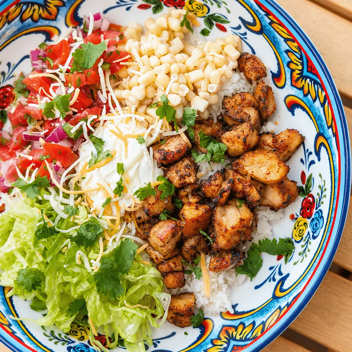 Hot Honey Chipotle Chicken Bowls