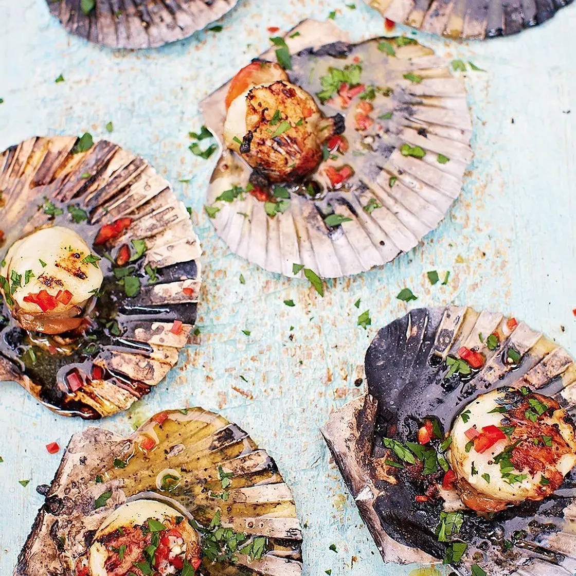 DJ BBQ's scallops