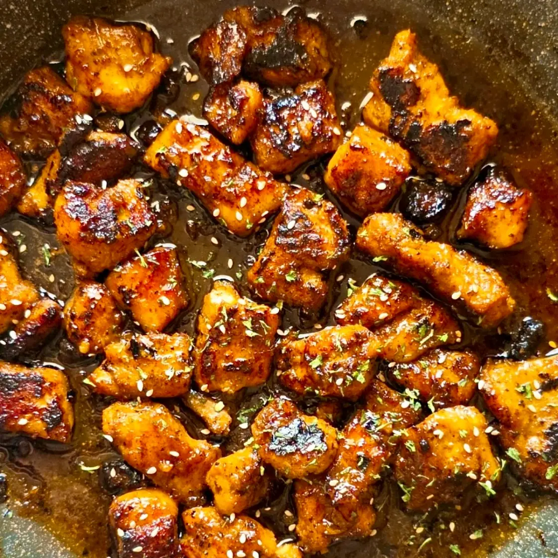 EASY Honey Butter Salmon Bites Recipe